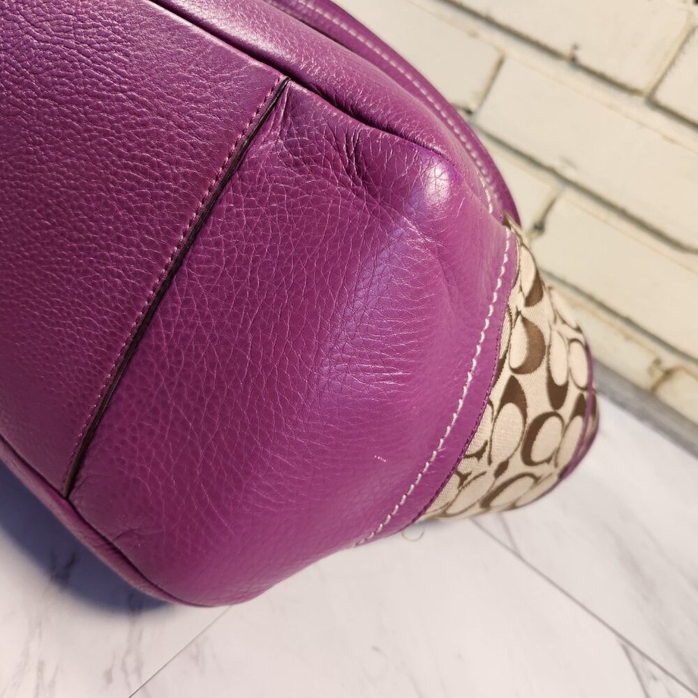 Euc Vintage Coach Park Signature Carrie Tote Bag Purse/Wallet - Picture 9 of 15